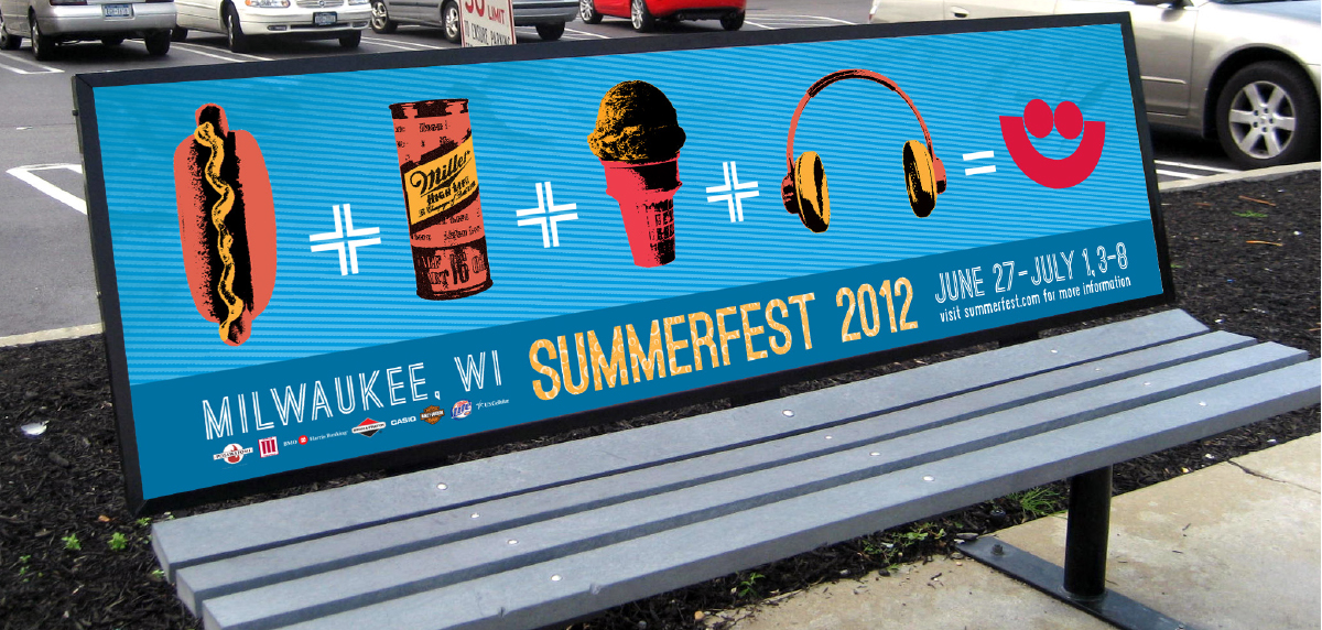 Summerfest Bus Bench